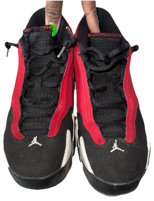 Nike Air Jordan 14 Retro Gym Red Toro Men's Size 7y 487524-006