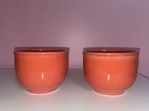 Fiesta Ware 2 Chili Bowls Persimmon