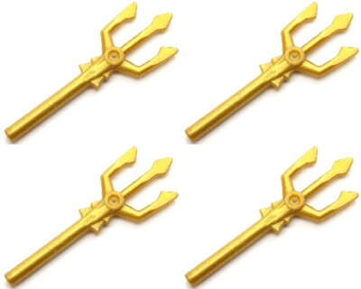 4x LEGO Part Pearl Gold Trident | eBay