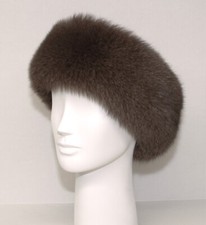 Real Sable Brown Fox Fur Collar Men Women Detachable Manufactured in the US