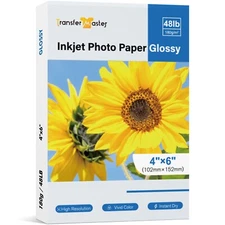 Lot Premium Photo Paper 4x6 48lb Glossy 120-240 Sheets Inkjet Printer HP Epson
