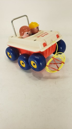 vintage Fisher Price 1973 Vintage Bouncing Buggy Toy Car near mint - Picture 10 of 12