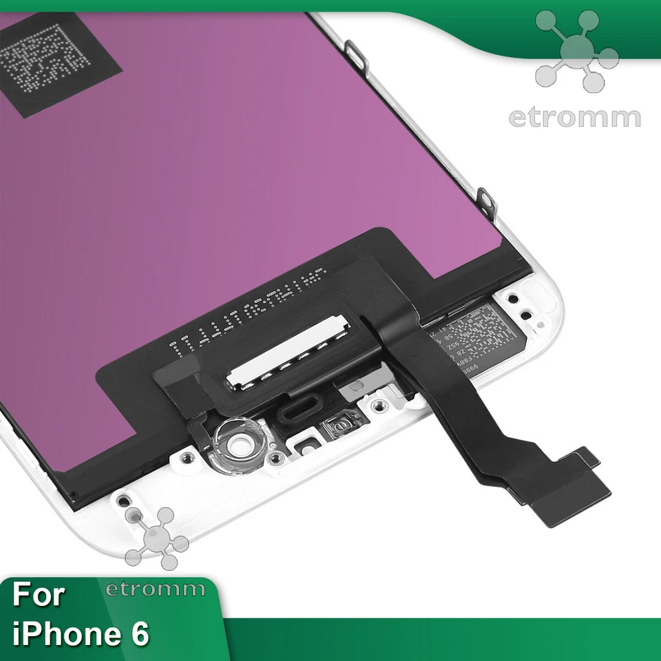 White iPhone 6 LCD Display Touch Screen Digitizer Frame Replacement A1549 A1586 - Image 3 of 4