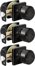 3 Pcs Bronze Door Konbs No Latch And Needn't Lock For Laundry Rooms Closet