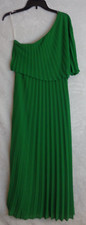 Shein evening Dress Women's Size Medium Green Shoulder Detail lined Cocktail