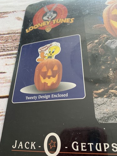 Vtg Looney Tunes Happy Halloween Jack-O-lantern Tweety Bird Pumpkin Addition - Picture 6 of 9