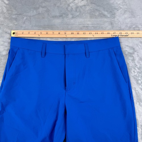 New Fabletics The Only Shorts Mens Large Blue 4 Way Stretch Performance - Picture 7 of 10