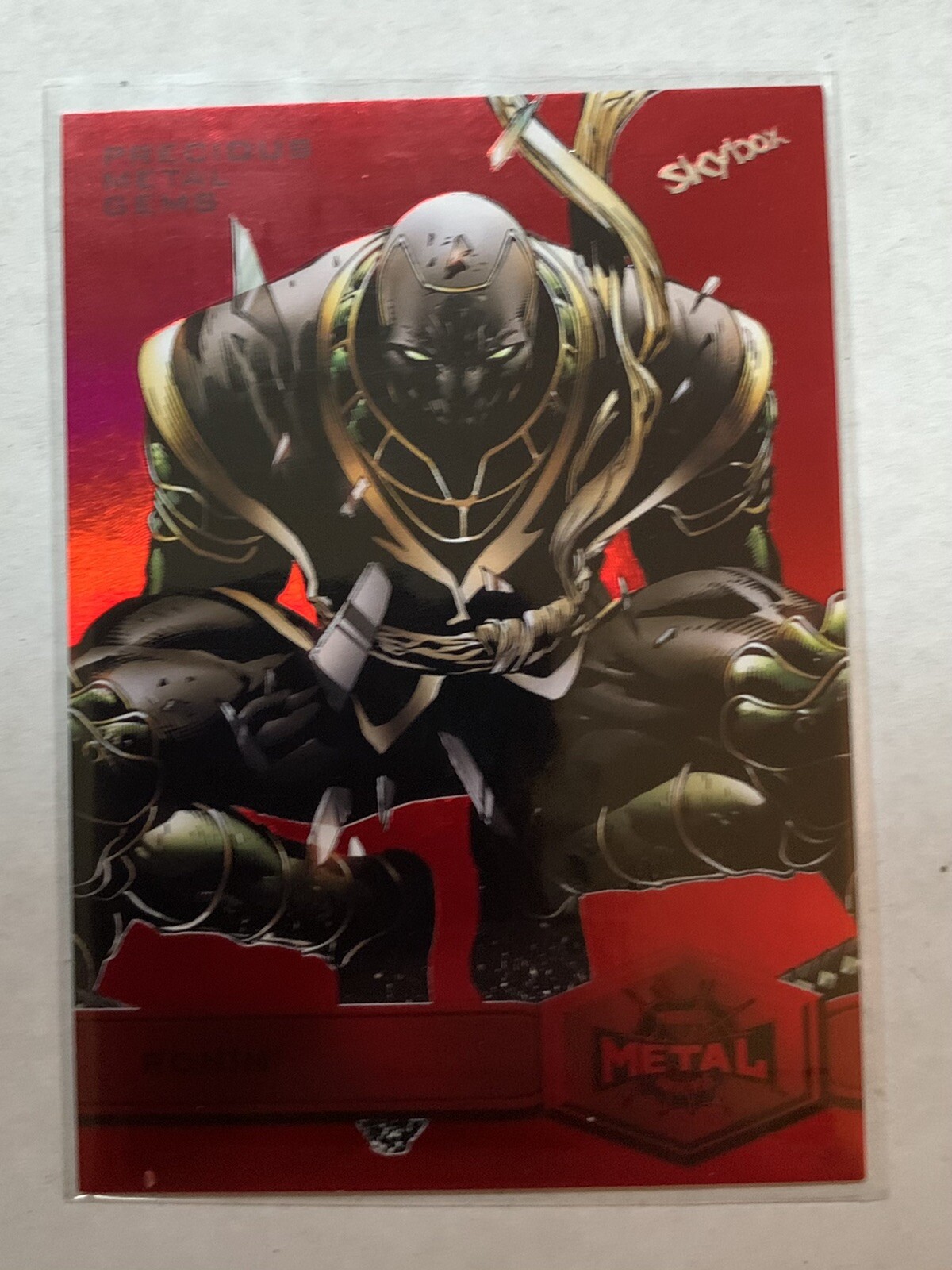 2022 spiderman marvel metal #169 Ronin Red Pmg 77/100