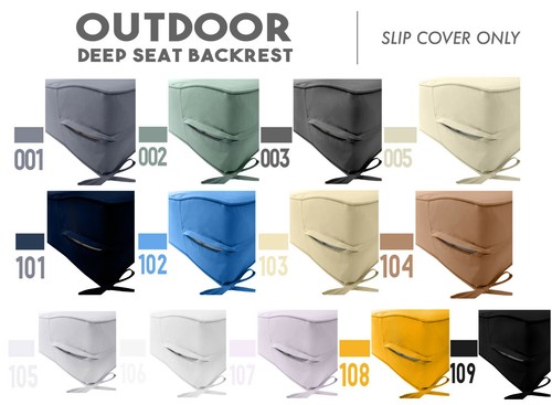 |COVER ONLY| Piped Trim Outdoor Deep Seat Cushion Patio Furniture Cushion Covers - Picture 13 of 169