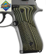 G10 Grips for Beretta 92 Fs, M9, 92A1, 96A1, 92 INOX, 96 Full Size, Black Gun Gr