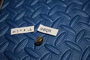 Nickel piston top finger push press screw button M3.5x.6 trumpet/cornet #98QR