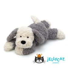 Plush Tumblie Sheep dog M White/Gray w/Gift Wrap 35cm