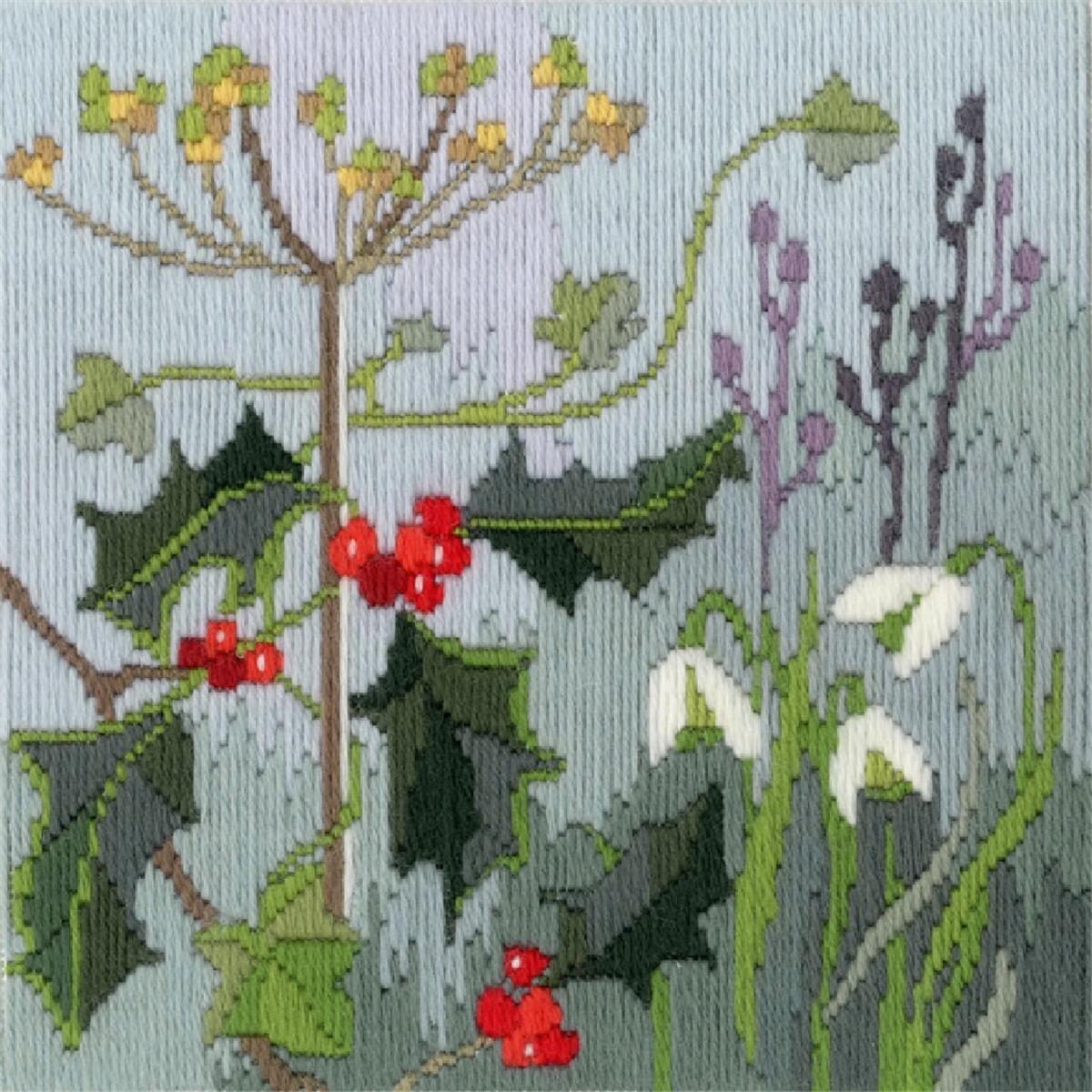 Bothy Threads counted Long Stitch Kit ""Seasons - Winter"", 20x20cm, DWLSS04