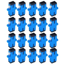 20PCS SC to SC Single Mode Simplex Fiber Optic Optical Coupler Adapter Connector