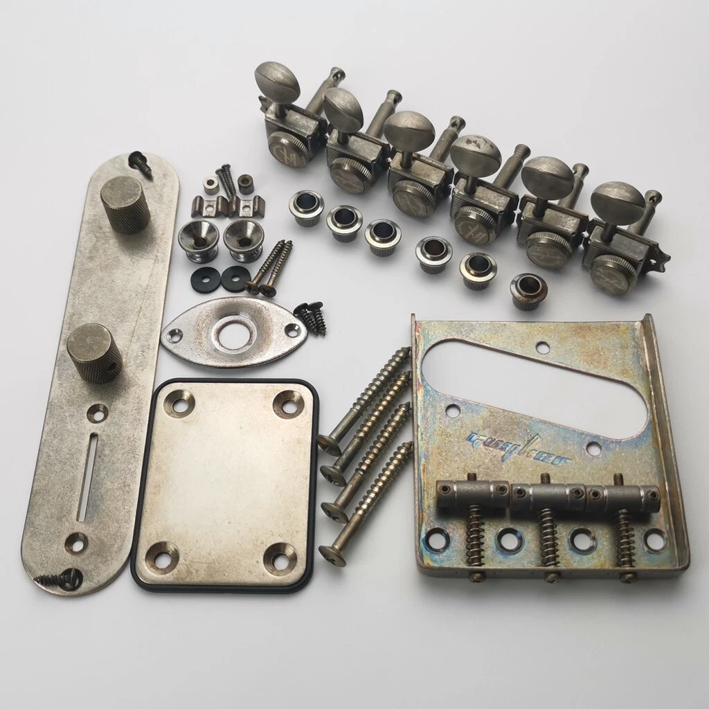Guyker Vintage Type Guitar Parts Set For Telecaster Nickel Rust DIY