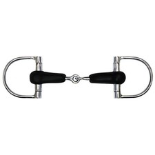 D-RING BIT Stainless Steel with 5" Rubber Mouth Piece
