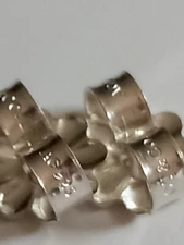 GENUINE TIFFANY & CO  STERLING SILVER FLOWER DESIGN EARRING ""BACKS""  SIGNED