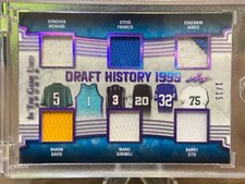 2019 Leaf In The Game Used McNabb Ginobli Zito Draft History /15 SP