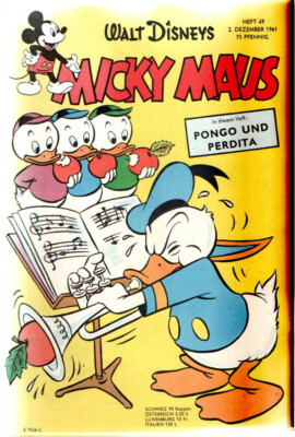 Micky Maus 1961 nr 49 MMK Nachrichten Gutschein Z1- ab 5 auktionen portofrei