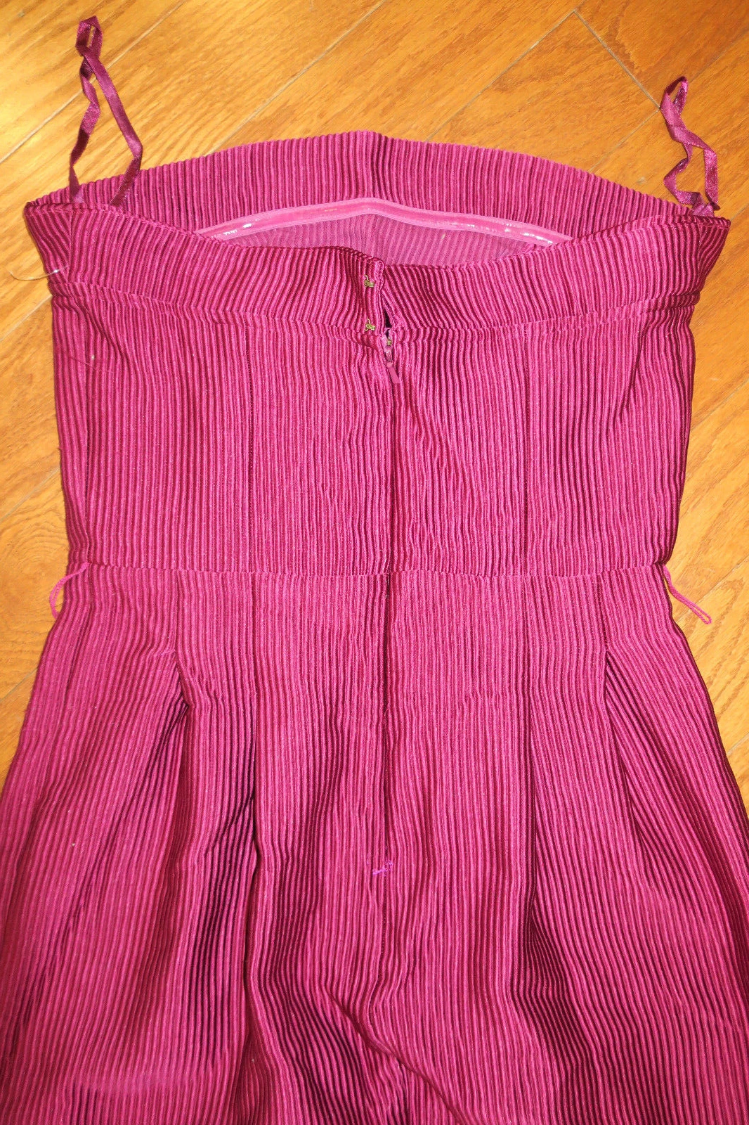 UNDERCOVER Abito da festa 4 XS ❤️ VICTORIA'S SECRET MODA ❤️ RASO ❤️ SENZA SPALLINE LUNGHEZZA GINOCCHIO CERNIERA