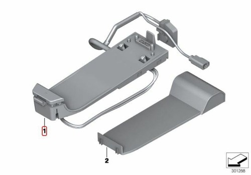 Genuine BMW Smartphone Base Plate for Tray Console Snap In Adapter 84109220652 - Picture 4 of 4