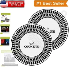 Luxury 11-Inch Induction Cooktop Protector Mat Set - Non-Stick & Dishwasher Safe