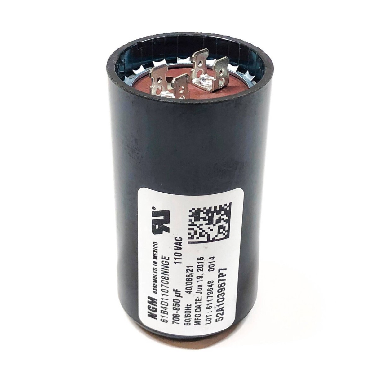 nyam 52A103967P7 NGM Start Capacitor, 708-850 uf, 110 VAC, 50/60Hz | eBay