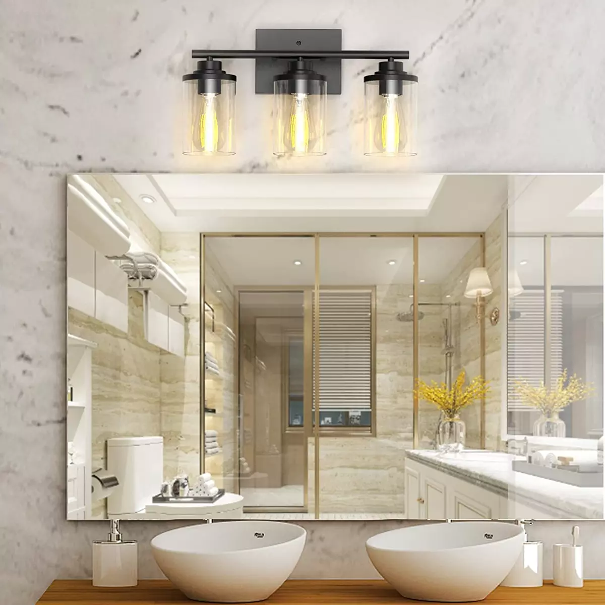 3 Light Bathroom Vanity Modern