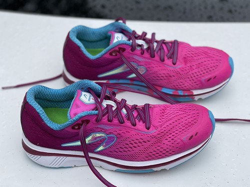 Newton Womens Motion 9 Pink/Aqua Running Shoes Size 7 - Picture 3 of 7