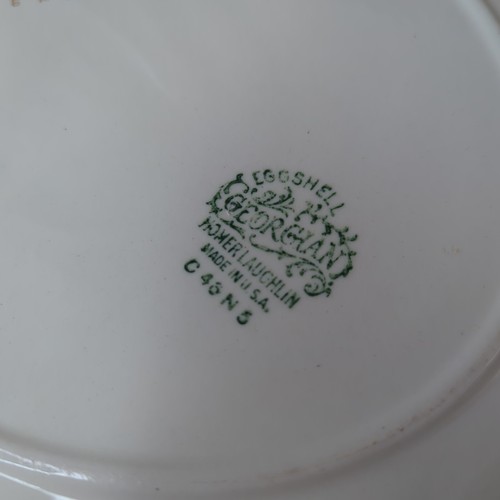 Homer Laughlin Serving Platter 13.5" Eggshell Georgian Floral Gilded Vintage - Picture 2 of 6