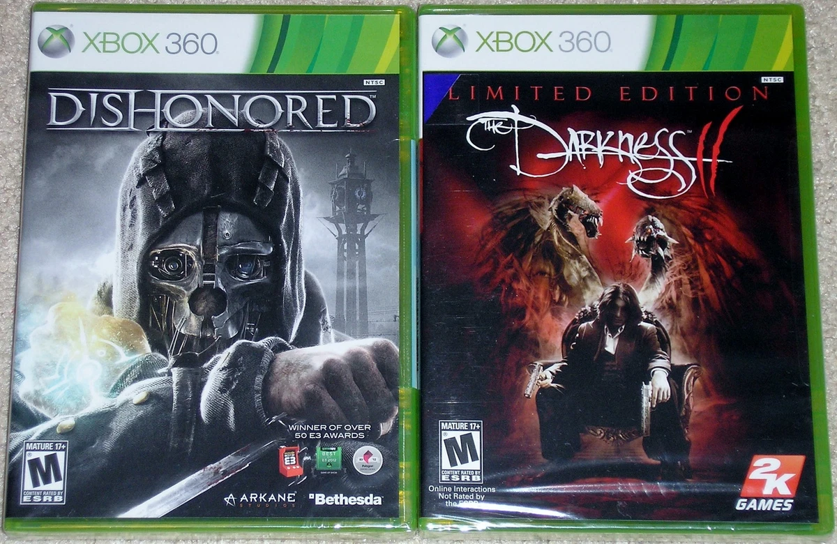XBox 360 Game Lot Dishonored New The Darkness II New eBay