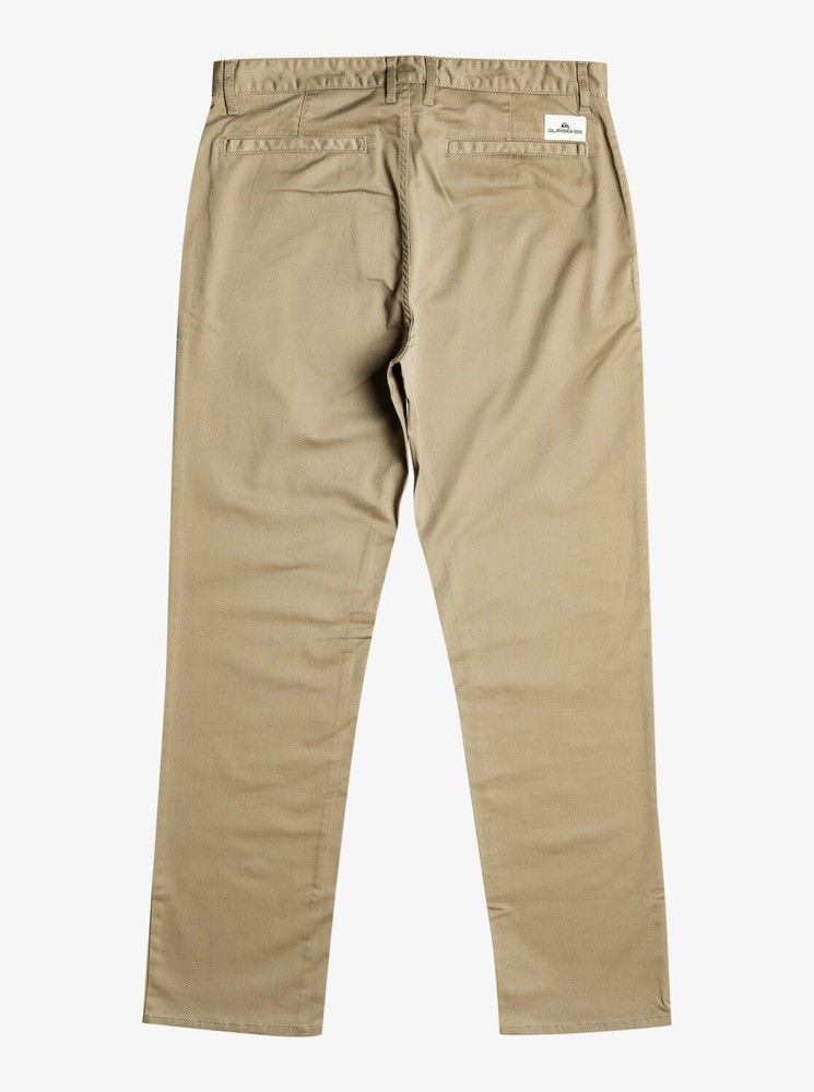 Quicksilver Men's Everyday Union Chinos 34 Beige Straight Fit Pant  