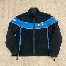 Vintage Ryan Newman Nascar Jacket Mens Large Black Winner's Circle Reversible