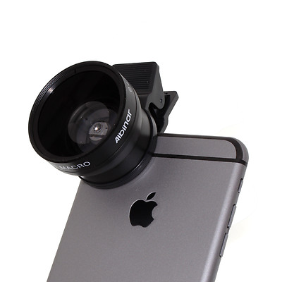 2in1 Clip-On 37mm Wide HD 10X Macro Lens for Apple