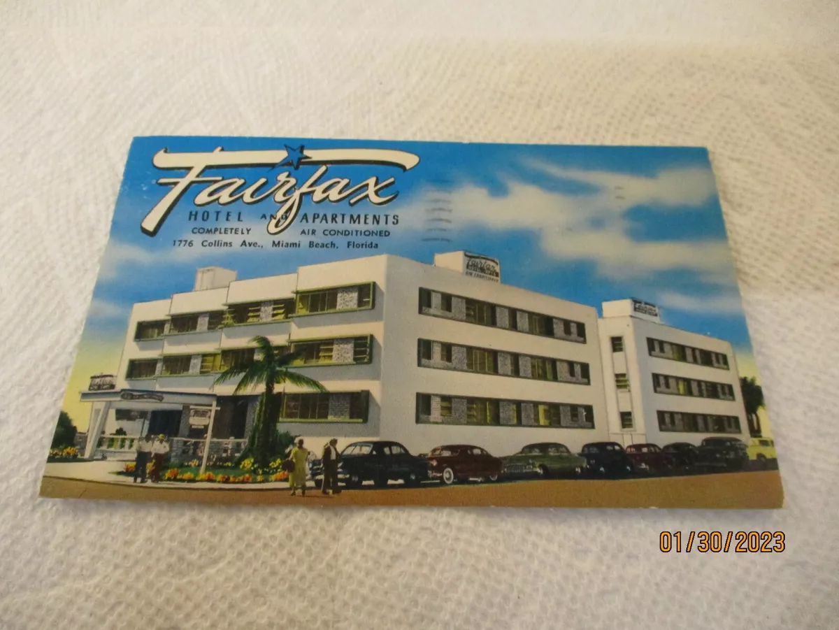 MIAMI BEACH, FL Fairfax Hotel and Apartments Postcard