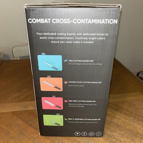 Optimus Technology Self Drying Sanitizing Smart Cutting Board Knife Set - Picture 9 of 23