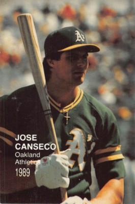 1989 Odd-Ball/Unbranded Baseball Jose Canseco #4 NM OAKLAND ATHLETICS