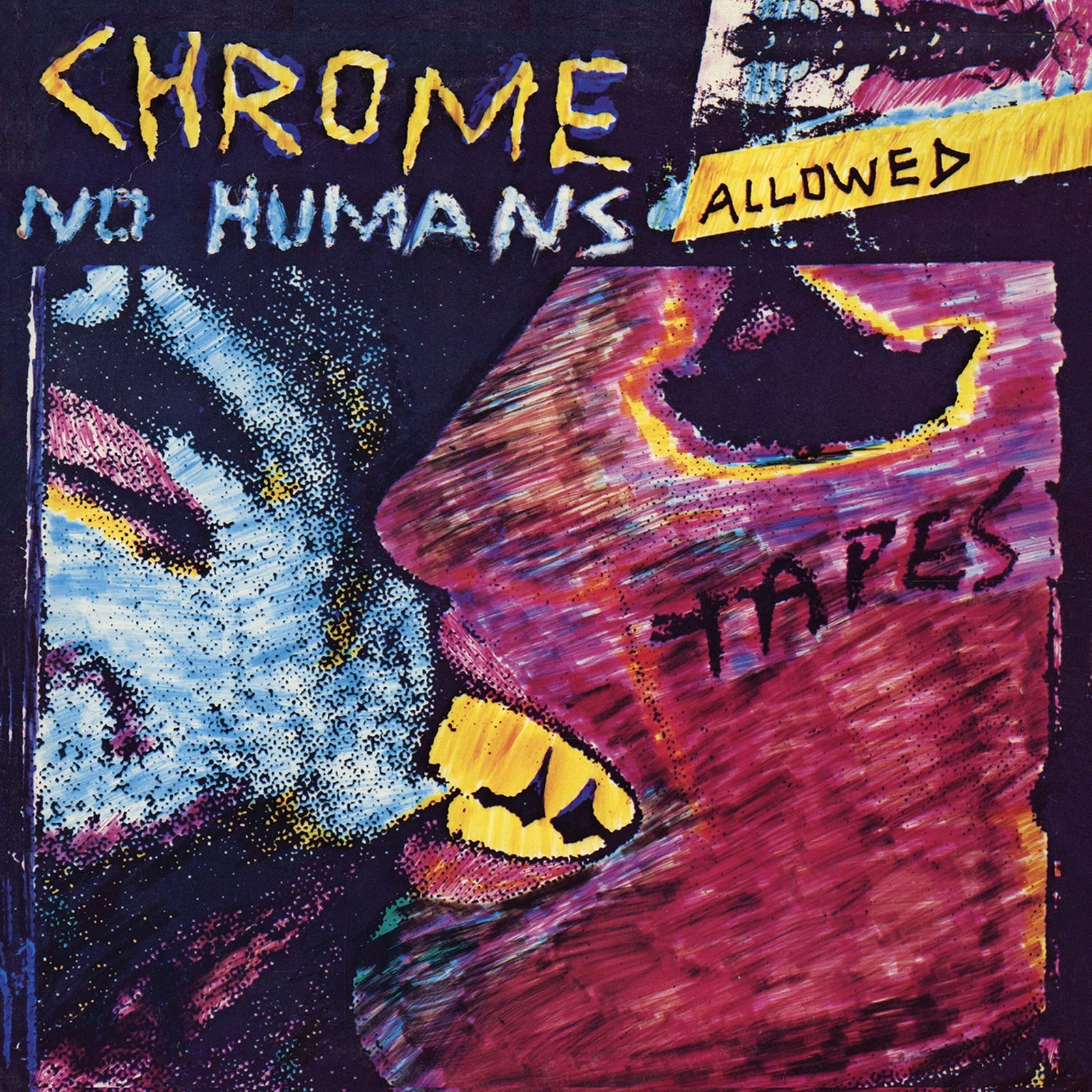 Chrome No Humans Allowed - Purple/clear Splatter (Vinyl LP)