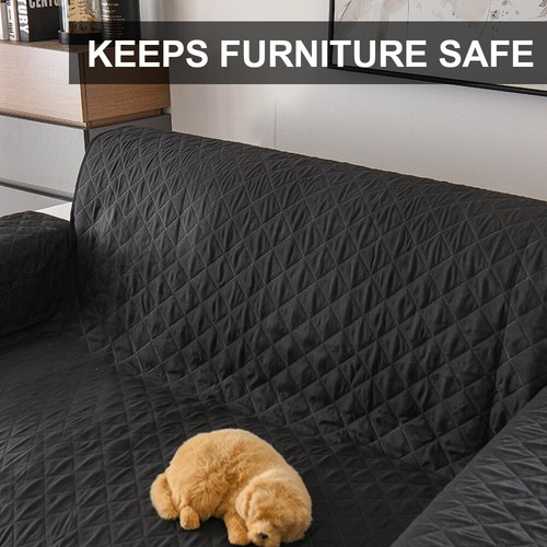2 Seater Pet Sofa Protector Cover Quilted Couch Covers Lounge Slipcover Dog Cat - Picture 9 of 13