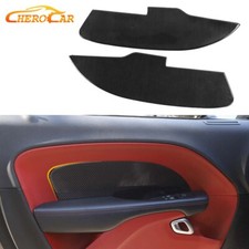 Soft Carbon Fiber Interior Door Panel Decor Cover Trim For Dodge Challenger15-23