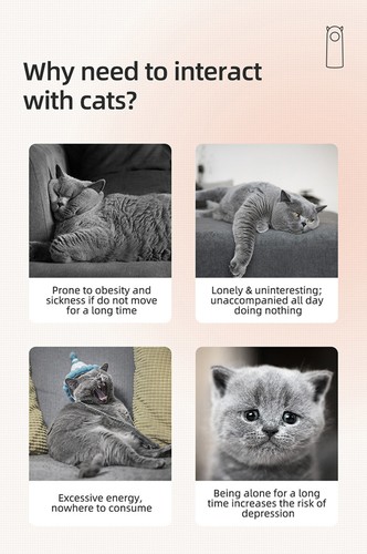 Interactive Cat Laser Toys Automatic Smart Teasing Pet Handheld Battery Power AU - Picture 9 of 26