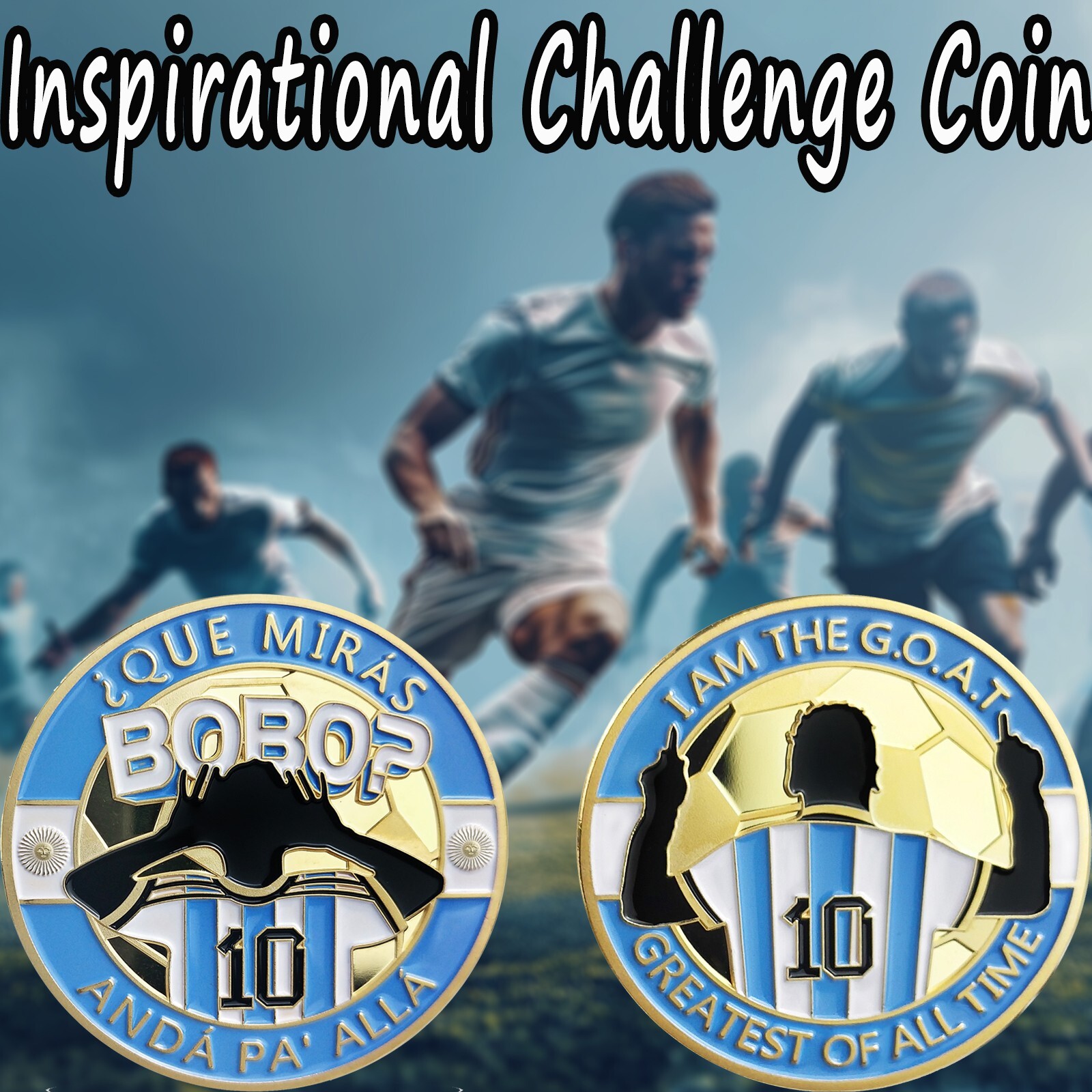 Novelty Challenge Coin Lionel Messi Commemorative Collectible Coin Gifts For Men