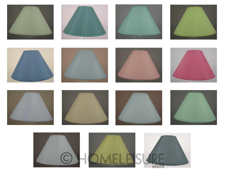 9" Cotton Coolie Lampshade Ceiling Light Pendant Table Lamp Shade 15 COLOURS NEW - Image 1 of 1