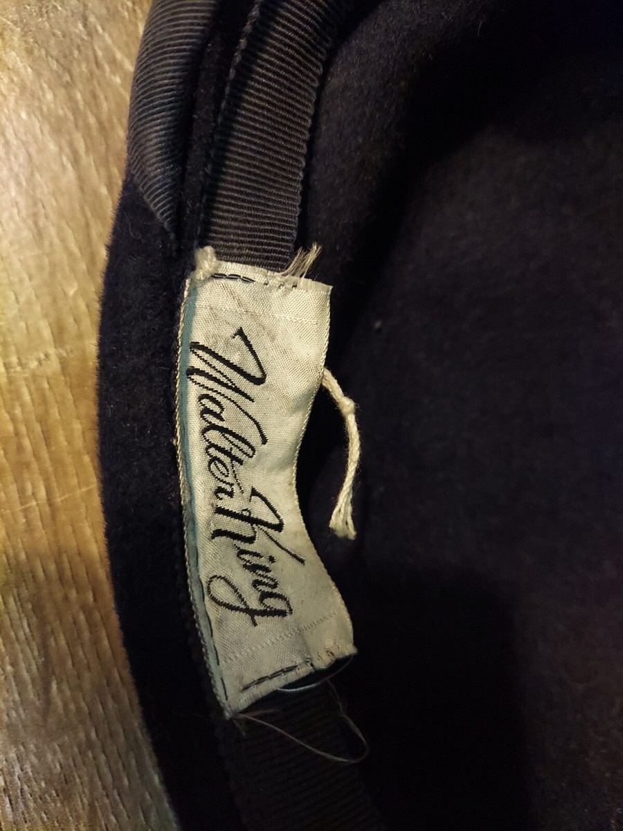 Ladies Walter King Hat Cap Genuine Velour Vintage Blue  display picture 1