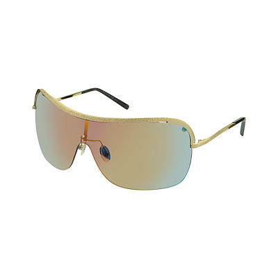 Jimmy Choo Damen Shield Sonnenbrille Marisia/S J5G Gold / Multicolor verspiegelt