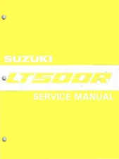 Suzuki 1987-1990 LT 500 R (RJ /RK /RL ) Quad Zilla Service/Shop Manual
