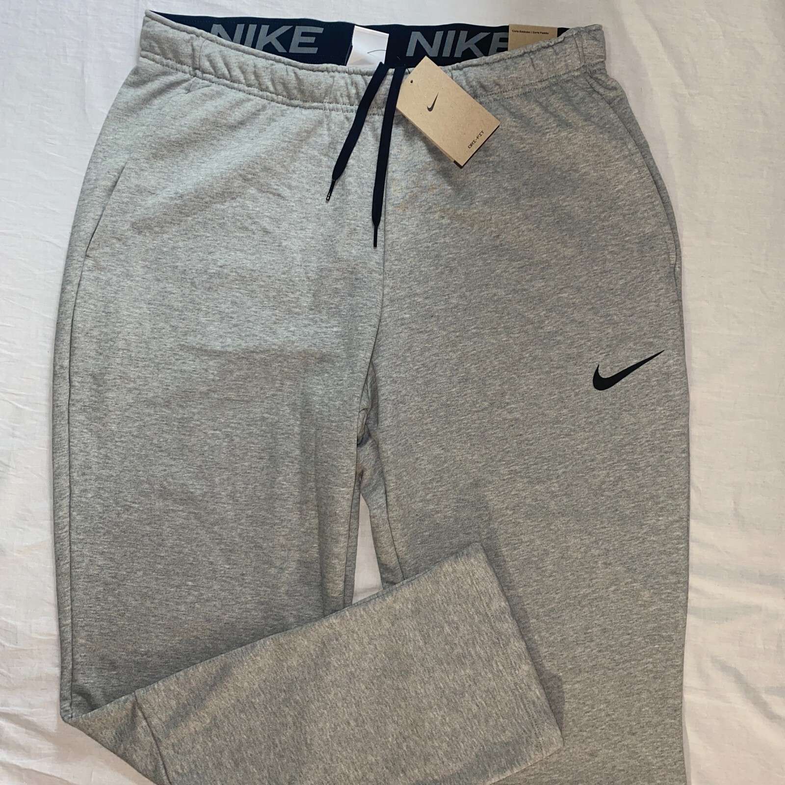 Nike NSW Dri-Fit Fleece Sweatpants Size XL Open Hem Grey Training Joggers  NEW – ASA College: Florida