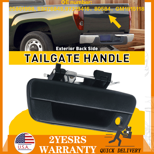 Tailgate Textured Handle Lock w/ For Chevrolet Colorado GMC Canyon 2004-2012 11