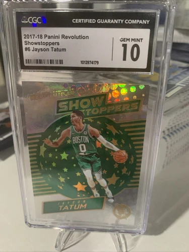 2017-18 Panini Revolution Jayson Tatum Showstoppers #6 CGC Gem Mint 10