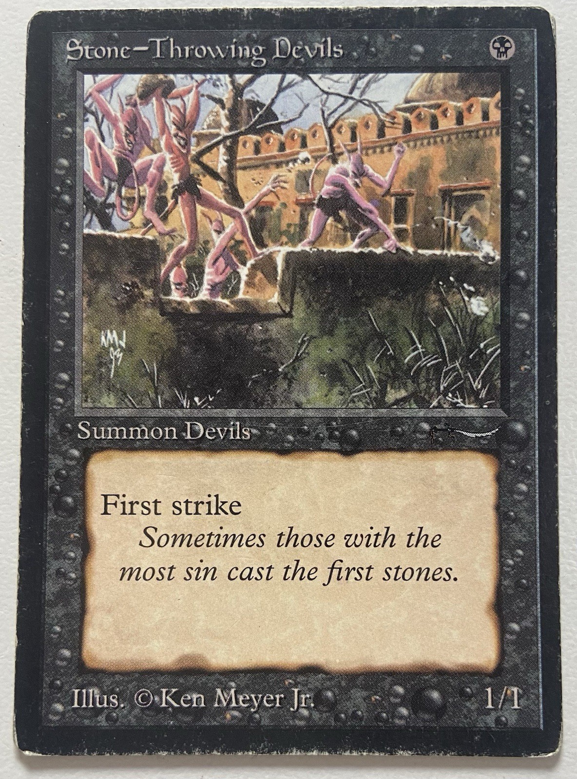 Stone-Throwing Devils 1993 Arabian Nights Base (Dark) Price Guide